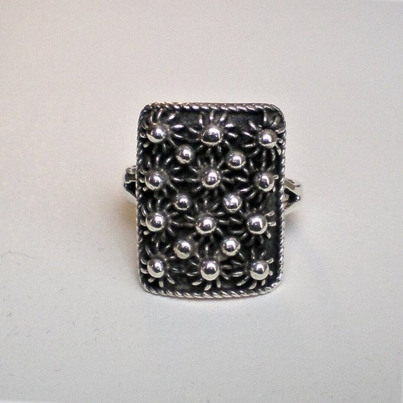 Vintage Russian Soviet USSR Solid Sterling Silver Handmade Custom Made Ring - Picture 2 of 9